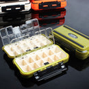 Lure Fishing Box 24 Compartments Double Layer Fishing Box Plastic Fishing T R8V8