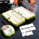 Lure Fishing Box 24 Compartments Double Layer Fishing Box Plastic Fishing T R8V8