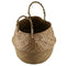 Seagrass Wickerwork Basket Rattan Foldable Hanging Flower Pot Planter Woven