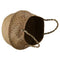 Seagrass Wickerwork Basket Rattan Foldable Hanging Flower Pot Planter Woven