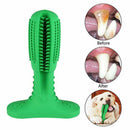 Dog Toothbrush Chew Bite Toys Natural Rubber Dental Oral Care Brush Stick Pet FDA