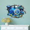 PAG 3D Large Removable Wallpaper clock Creative Wall Sticker Home Decoration