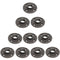 10Pcs Reinforced Black Flange Iron Pipe Wall Mount Floor Fitting Plumbing Threaded  Iron Casting Flange