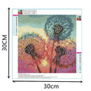 5D DIY Diamond embroidery sunset dandelion diamond painting Cross Stitch Rh G9W6
