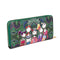Women Wallet Zipper Leather Bag Crative Character Printed Wallets Long Clut E9N5