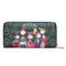 Women Wallet Zipper Leather Bag Crative Character Printed Wallets Long Clut E9N5
