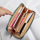 Women Wallet Zipper Leather Bag Crative Character Printed Wallets Long Clut E9N5