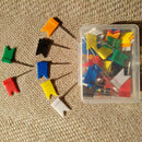 160 Pieces Push Pins Map Flag Push Tacks, Assorted 7 Colors T3N9