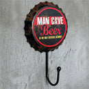 New Retro Creative Beer Cover Hook "MAN GAVE Beer" Character Personality Ho M2N8