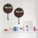 New Retro Creative Beer Cover Hook "MAN GAVE Beer" Character Personality Ho M2N8