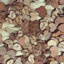 200pcs Rustic Wooden Love Heart Wedding Table Scatter Decoration Crafts Chi