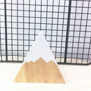 Nordic Top Woodland Wood Mountain Decorative Handmade Kids Bookends Home De X4E1