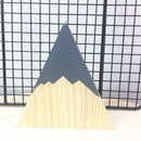 Nordic Top Woodland Wood Mountain Decorative Handmade Kids Bookends Home De X4E1