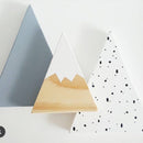 Nordic Top Woodland Wood Mountain Decorative Handmade Kids Bookends Home De X4E1