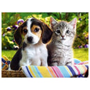 DIY 5D Diamond Diamond Painting Photo Custom "dog and cat" Embroidery Cross