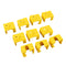 10Pcs Yellow Silicone Case for Hotend Heating Block Protective Cover 280 for 3D Printer