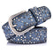 woman belts Star geometric rivet pin buckle PU belt for women fashion top q X3J8