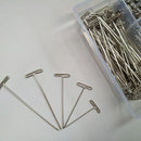 450 Pieces Steel T-Pins Nickel Plated 1 Inch, 1-1/4 Inch, 1-1/2 Inch, 1-3/4