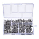 450 Pieces Steel T-Pins Nickel Plated 1 Inch, 1-1/4 Inch, 1-1/2 Inch, 1-3/4