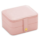 Small Travel Accessories Case Jewelry Storage Casket PU Leather Ring Earrin V1I8