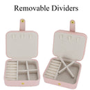 Small Travel Accessories Case Jewelry Storage Casket PU Leather Ring Earrin V1I8