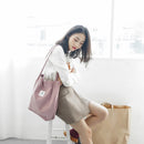 Women Shopping Bags Ladies Corduroy+Cotton One Shoulder Bags Girls School B