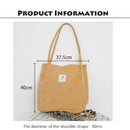 Women Shopping Bags Ladies Corduroy+Cotton One Shoulder Bags Girls School B G3M4