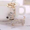 Fashion Dog Dachshund Keychain Bag Charm Pendant Keys Holder Keyring Jewelr N3U6