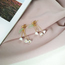 beautiful lily of the valley flower dangle drop earrings  L8C9