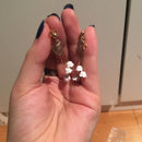 beautiful lily of the valley flower dangle drop earrings  L8C9