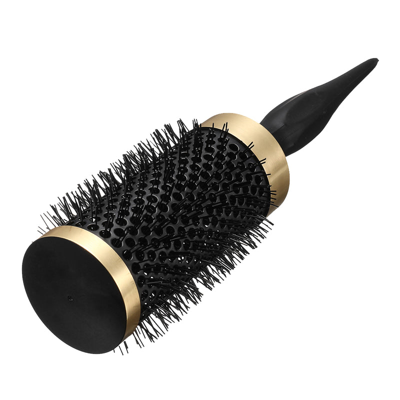 1 Piece Round Curling Hair Comb Plastic Black Salon Barber Hairdressing Styling Tool