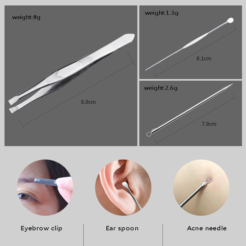 15 in 1 Manicure set Professional nail clipper Finger Plier Nails art Beaut C7W8