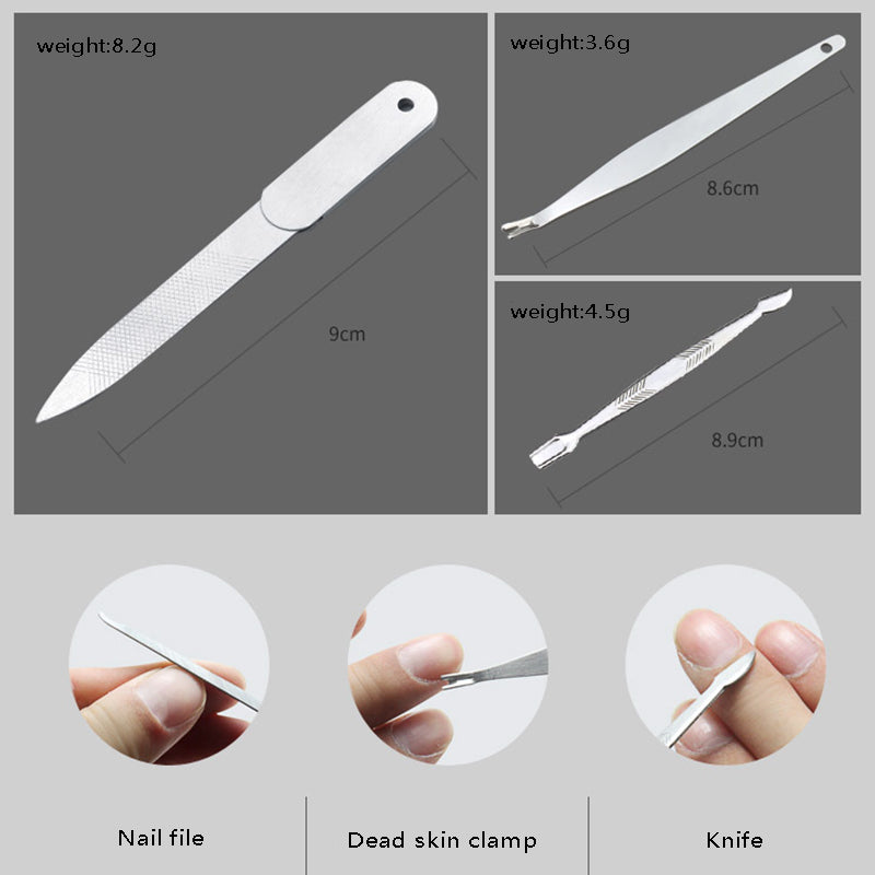 15 in 1 Manicure set Professional nail clipper Finger Plier Nails art Beaut C7W8