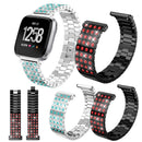 Rhinestone Aluminum Alloy Replacement Buckle Watch Band Wrist Strap Women f A9U2