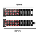 Rhinestone Aluminum Alloy Replacement Buckle Watch Band Wrist Strap Women f A9U2