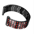Rhinestone Aluminum Alloy Replacement Buckle Watch Band Wrist Strap Women f A9U2