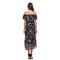 Women's New Fashion Boho Style Dress Off Shoulder Beach Summer Dresses Flor C8W7