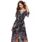 Women's New Fashion Boho Style Dress Off Shoulder Beach Summer Dresses Flor C8W7