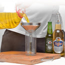 Stainless Steel Kitchen Funnel with Detachable Filter for Transporting Liqu V1Y5