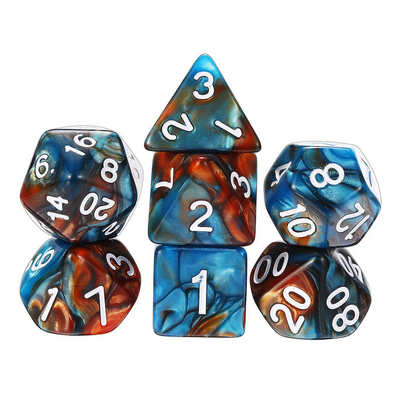 35PCS Metal Polyhedral Dices Set For Dungeons & Dragons Dice Desktop RPG Game