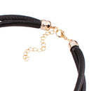 Black New luxury fashion high quality leather tassel jewelry set national f U5M5