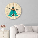 Loskii CC034 Creative Wall Clock Mute Wall Clock Cartoon Wall Clock For Home Office Decorations