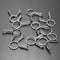 50pcs 10mm Fuel Line Hose Tubing Spring Clips Clamps For Motorcycle ATV Scooter