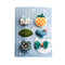 Green 1 Set 6pcs Cloth Cute Fox Pineapple Heart Leaf Bow Flower Child Hairp A9H6