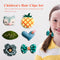 Green 1 Set 6pcs Cloth Cute Fox Pineapple Heart Leaf Bow Flower Child Hairp A9H6