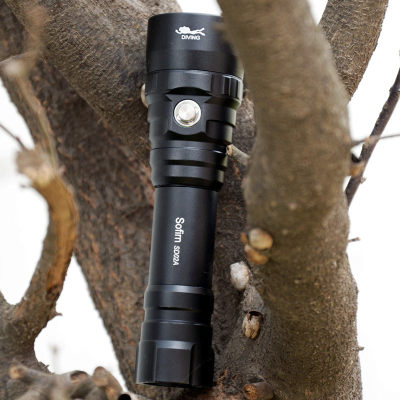 Sofirn SD02A Flashlight Professional Scuba Diving Flashlight 18650 Powerful Dive Light XPL 3000K LED Lamp Underwater Searchlight Torch