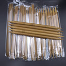 75pcs/set 15 Sizes 20cm Double Pointed Carbonized Bamboo Knitting Needles S
