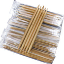 75pcs/set 15 Sizes 20cm Double Pointed Carbonized Bamboo Knitting Needles S
