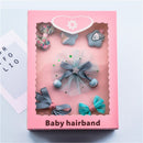 Green 1 Set 6pcs Cloth Cartoon Princess Lace Bow Pentacle Hairpin Hairpin S U2I5