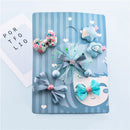 Green 1 Set 6pcs Cloth Cartoon Princess Lace Bow Pentacle Hairpin Hairpin S U2I5